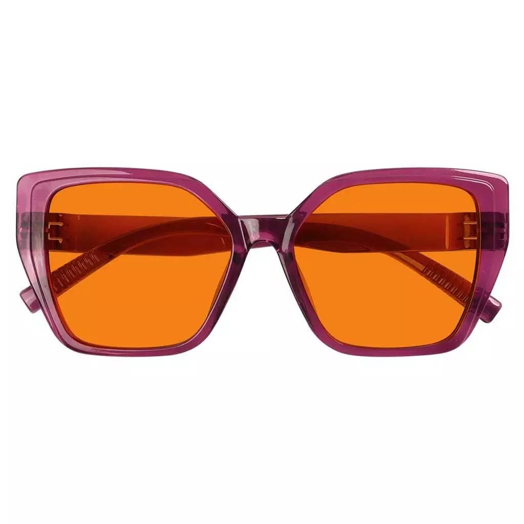 Cgccp 100% Blue Light Blocking Metalless Screwless Glasses Orange Tinted Lenses