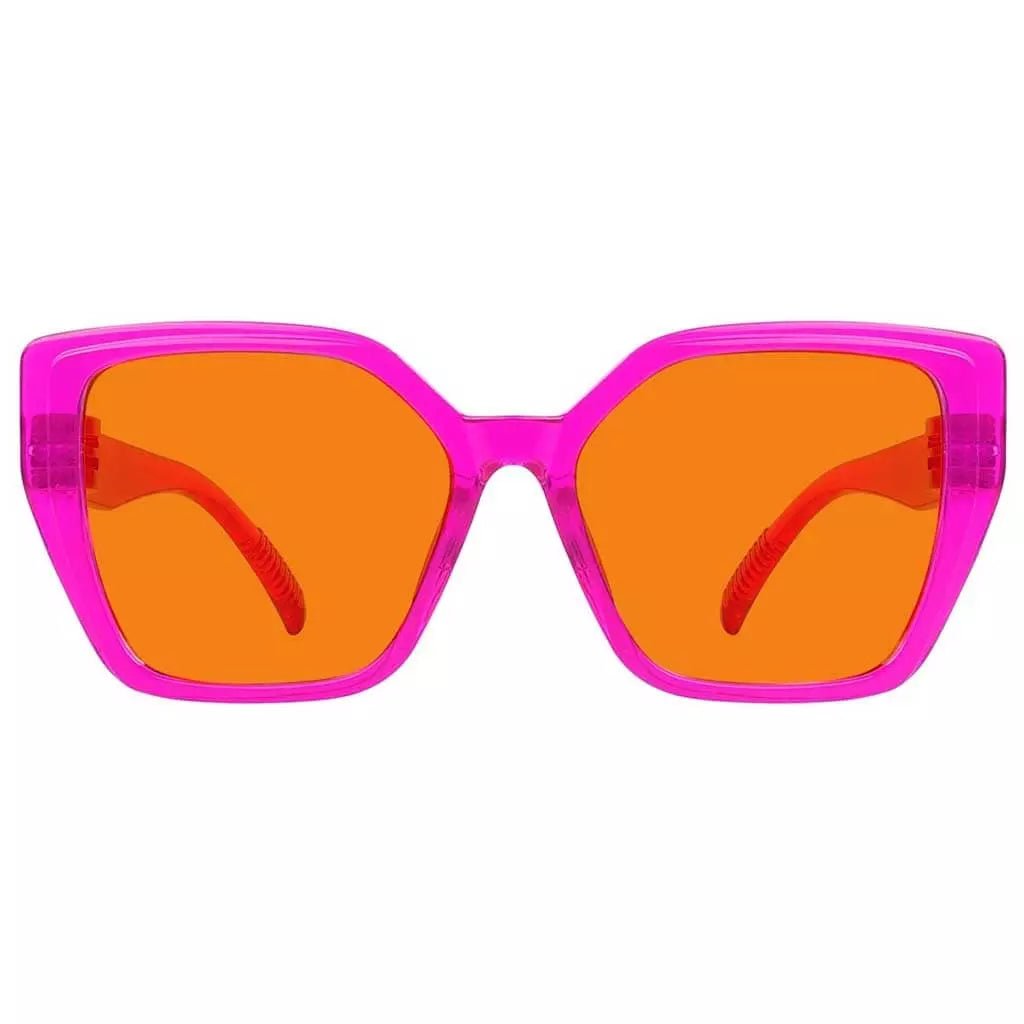 Cgccp 100% Blue Light Blocking Metalless Screwless Glasses Orange Tinted Lenses