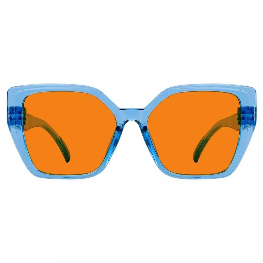 Cgccp 100% Blue Light Blocking Metalless Screwless Glasses Orange Tinted Lenses