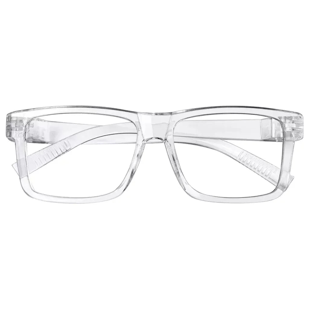 30% Blue Light Blocking Large Frame Metalless Eyeglasses Men