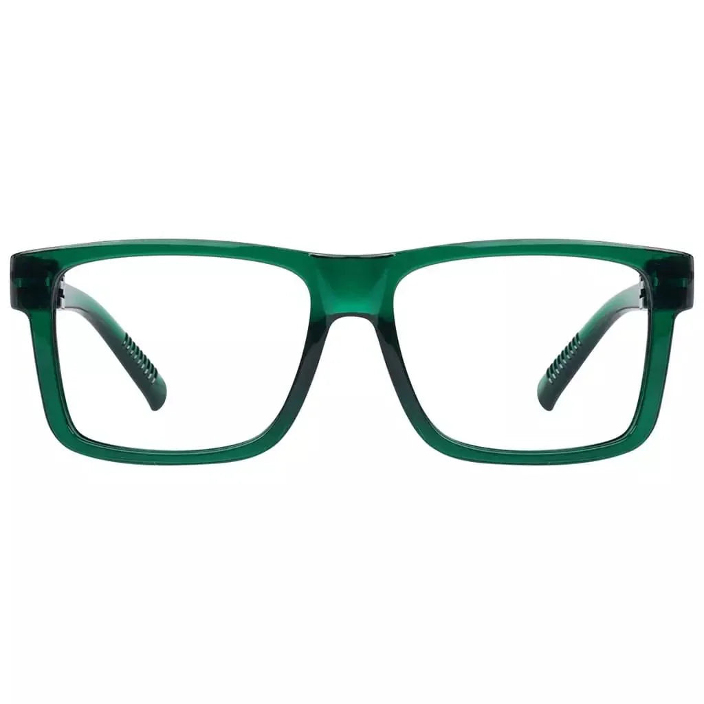 30% Blue Light Blocking Large Frame Metalless Eyeglasses Men
