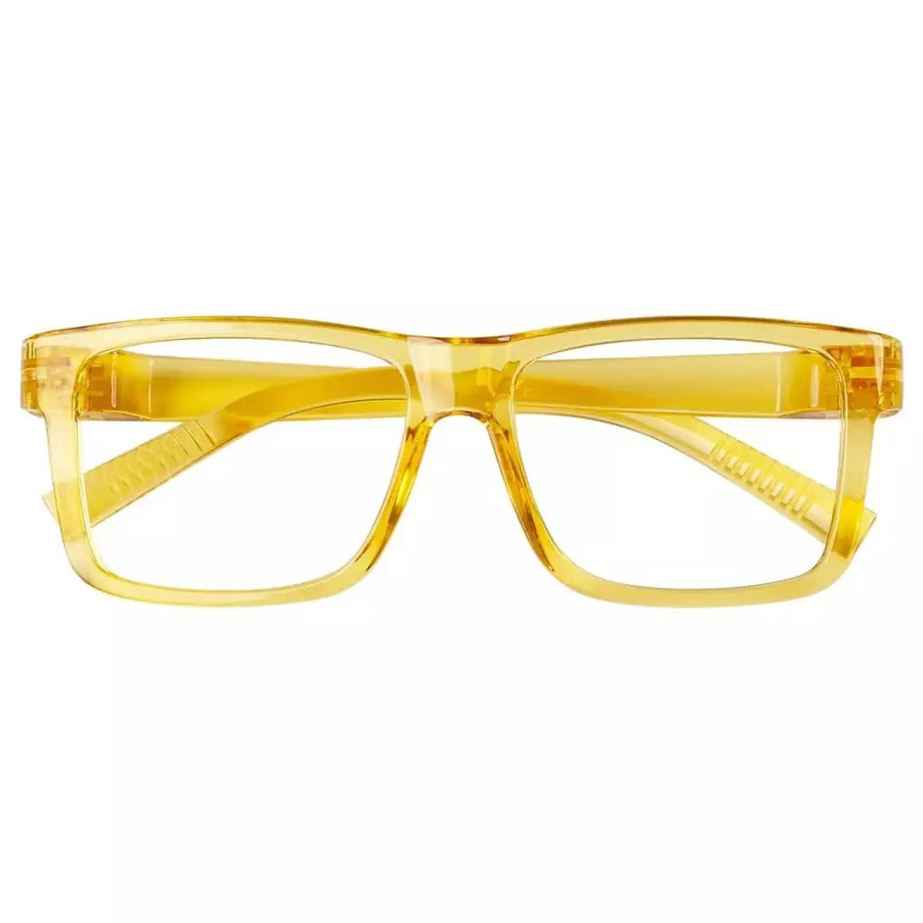 30% Blue Light Blocking Large Frame Metalless Eyeglasses Men