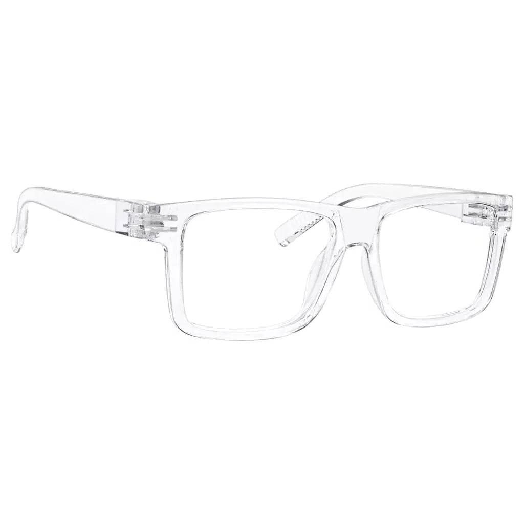 30% Blue Light Blocking Large Frame Metalless Eyeglasses Men
