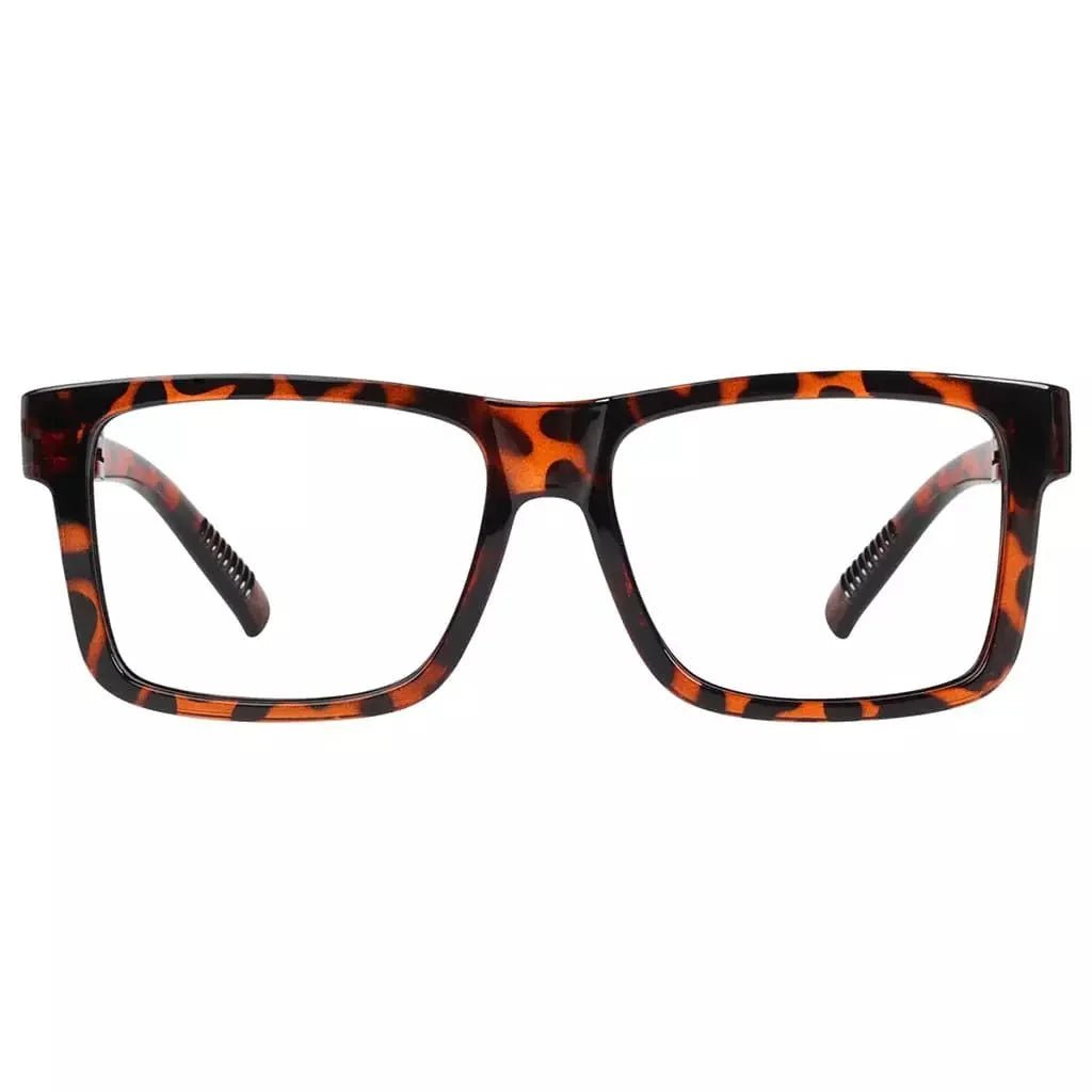 30% Blue Light Blocking Large Frame Metalless Eyeglasses Men