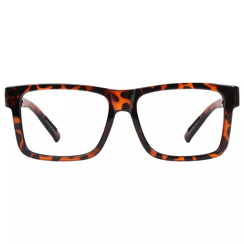 30% Blue Light Blocking Large Frame Metalless Eyeglasses Men