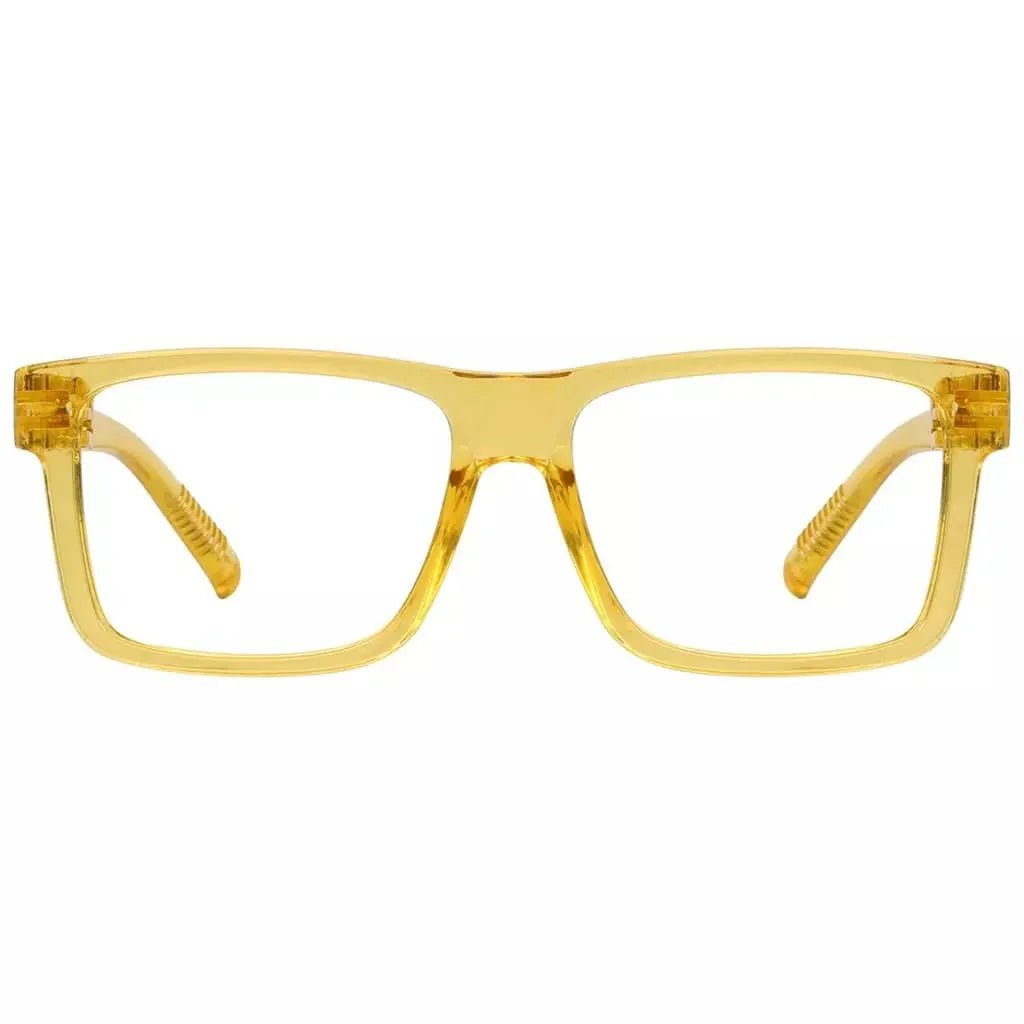 30% Blue Light Blocking Large Frame Metalless Eyeglasses Men