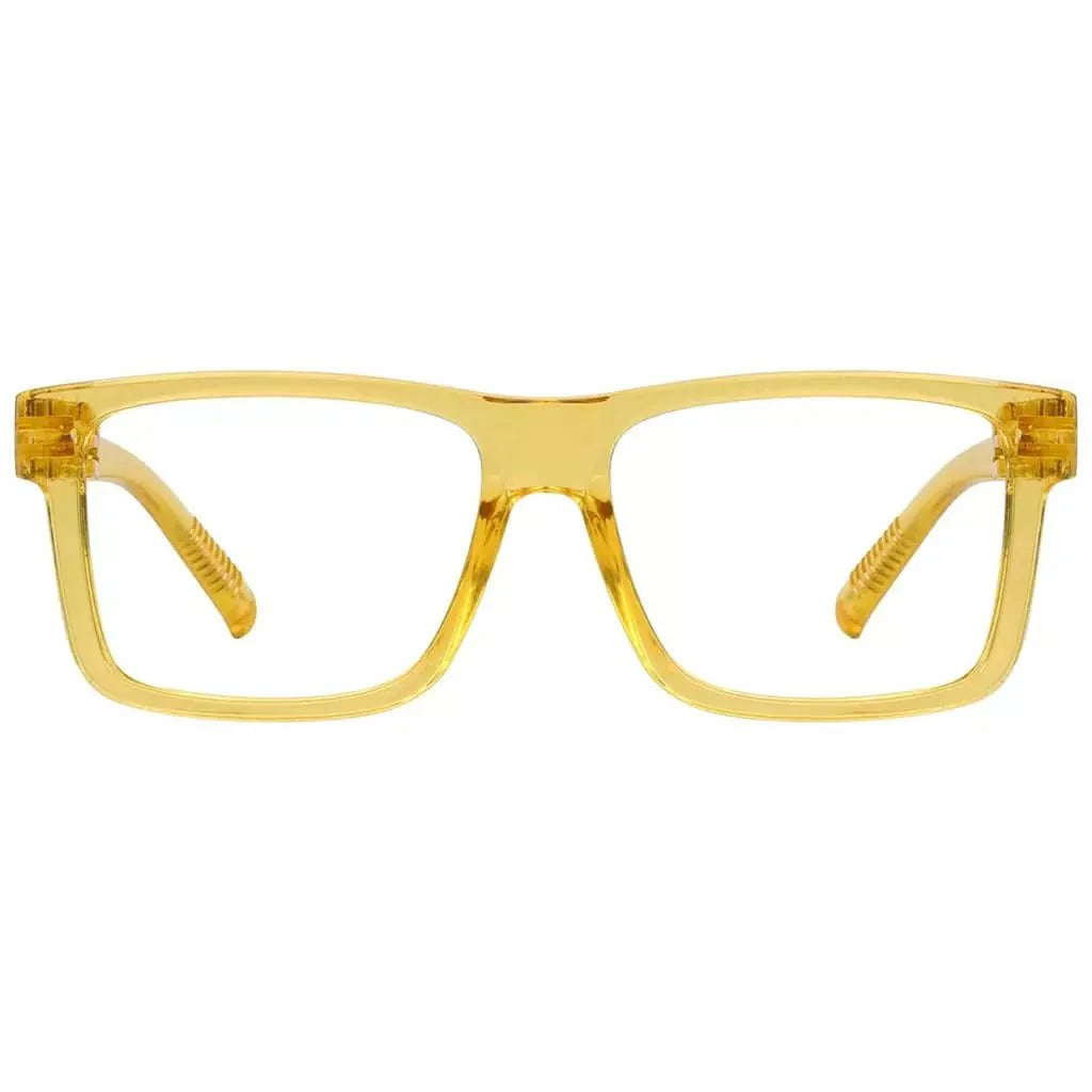 30% Blue Light Blocking Large Frame Metalless Eyeglasses Men