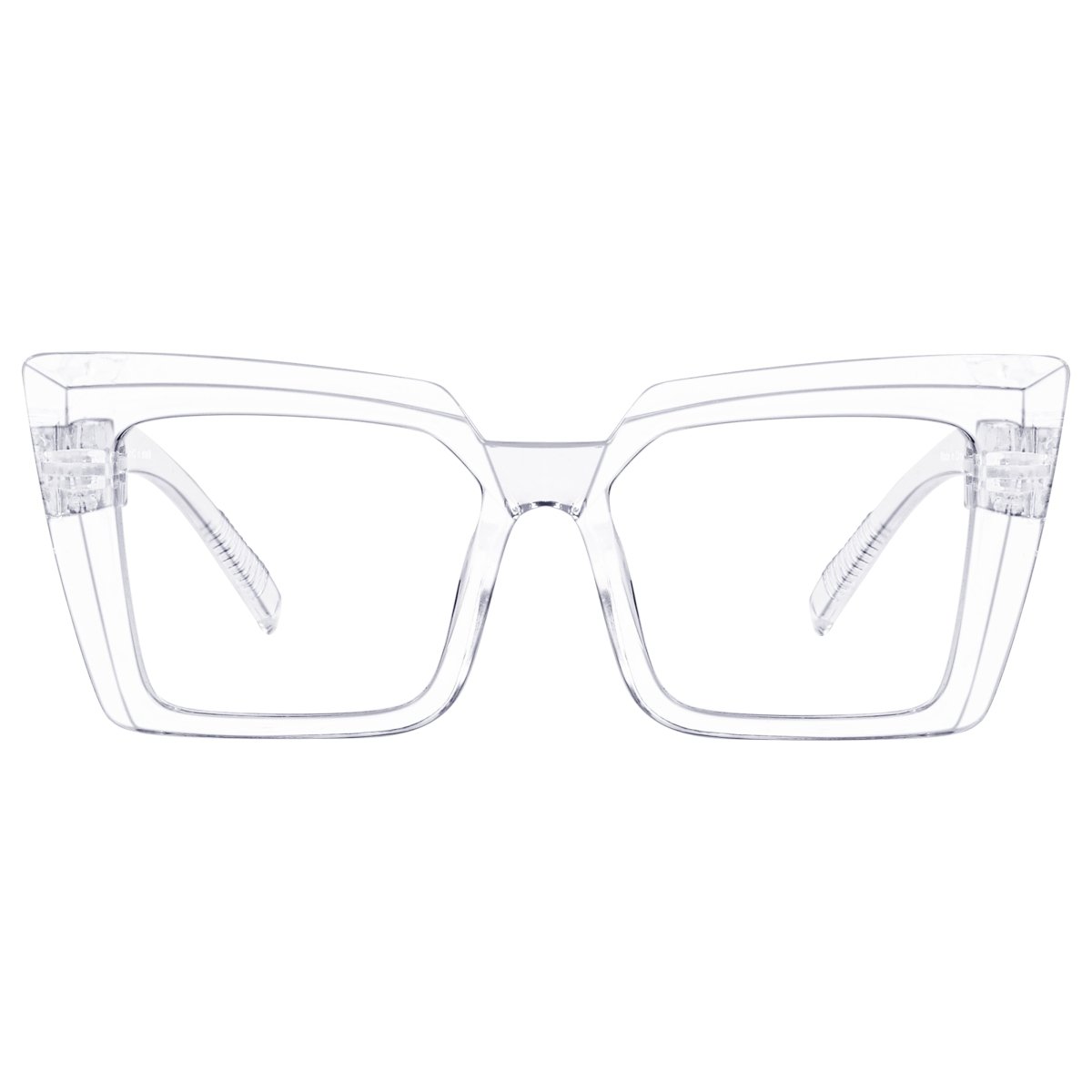 30% Blue Blocking Screwless Oversized Glasses Specs Women NR2141-B15