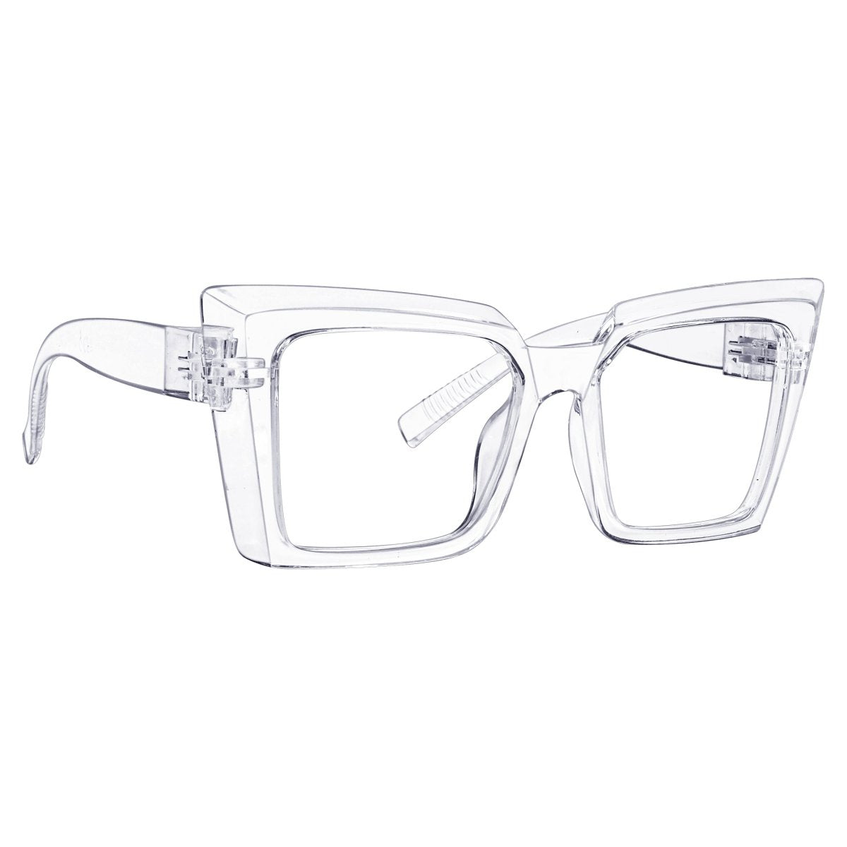30% Blue Blocking Screwless Oversized Glasses Specs Women NR2141-B15