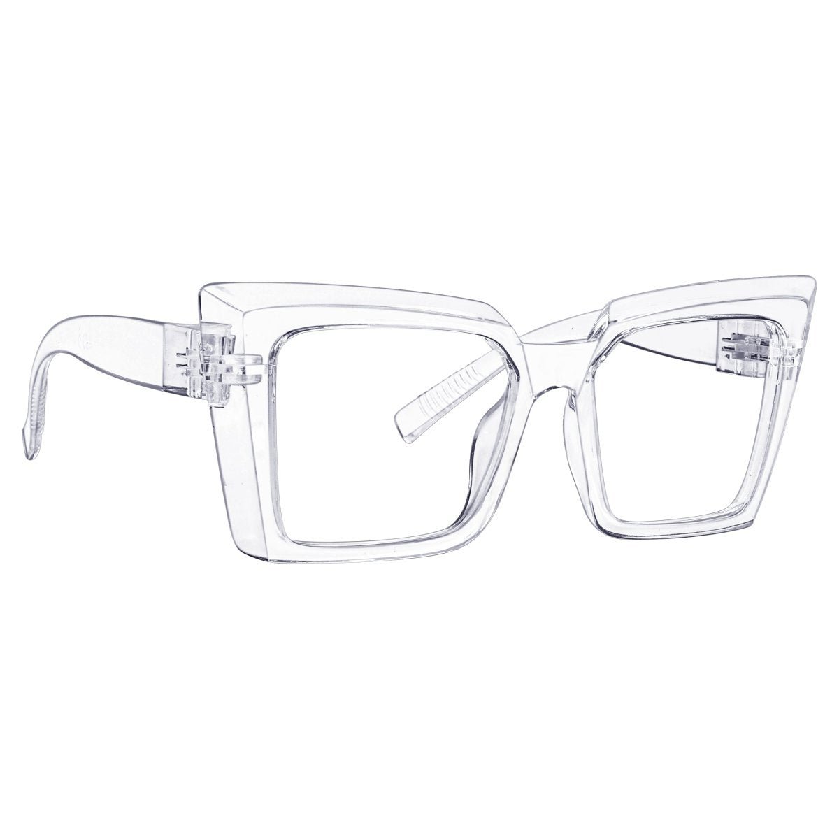 30% Blue Blocking Screwless Oversized Glasses Specs Women NR2141-B15