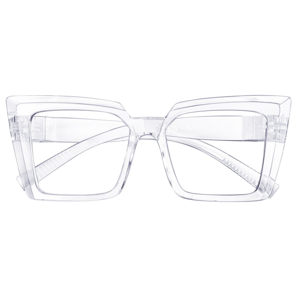 30% Blue Blocking Screwless Oversized Glasses Specs Women NR2141-B15