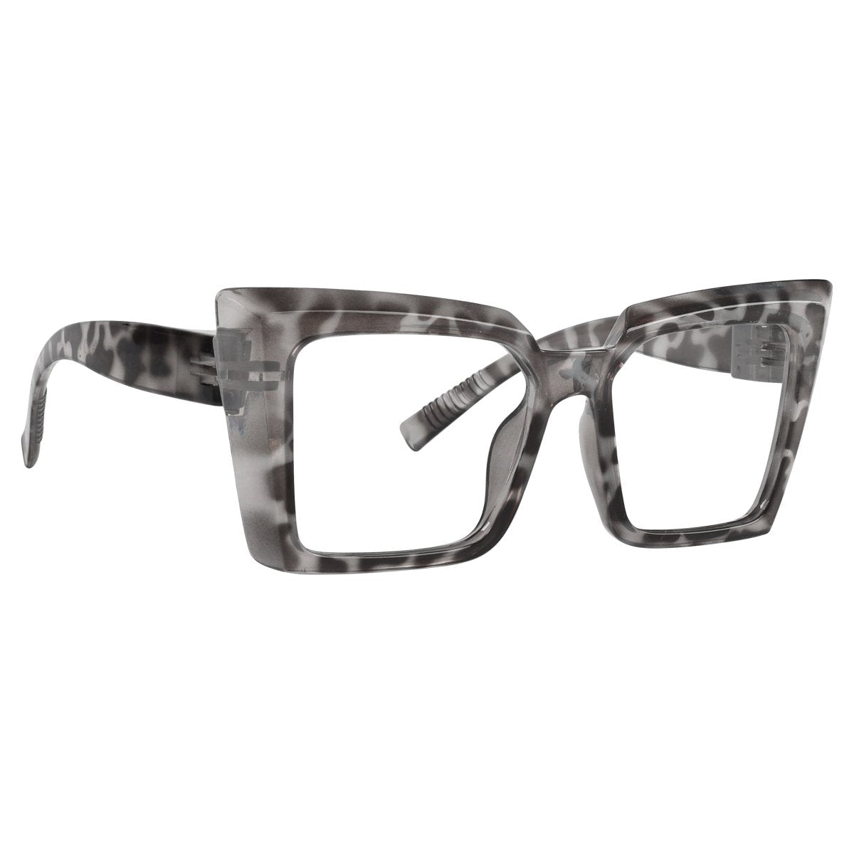 30% Blue Blocking Screwless Oversized Glasses Specs Women NR2141-B15