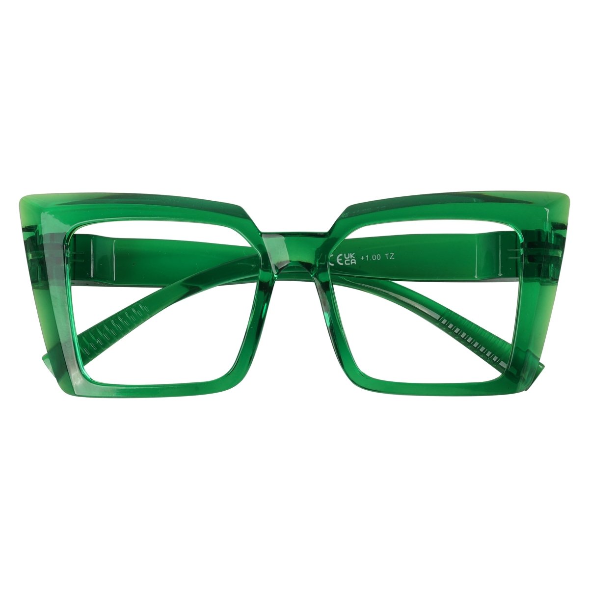 30% Blue Blocking Screwless Oversized Glasses Specs Women NR2141-B15