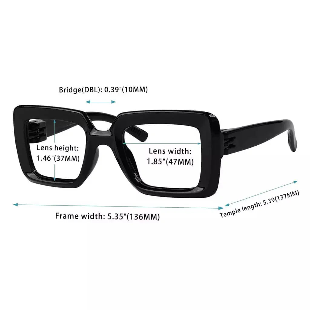 30% Blue Light Blocking Glasses Metalless Thick Spring NR2101-B15
