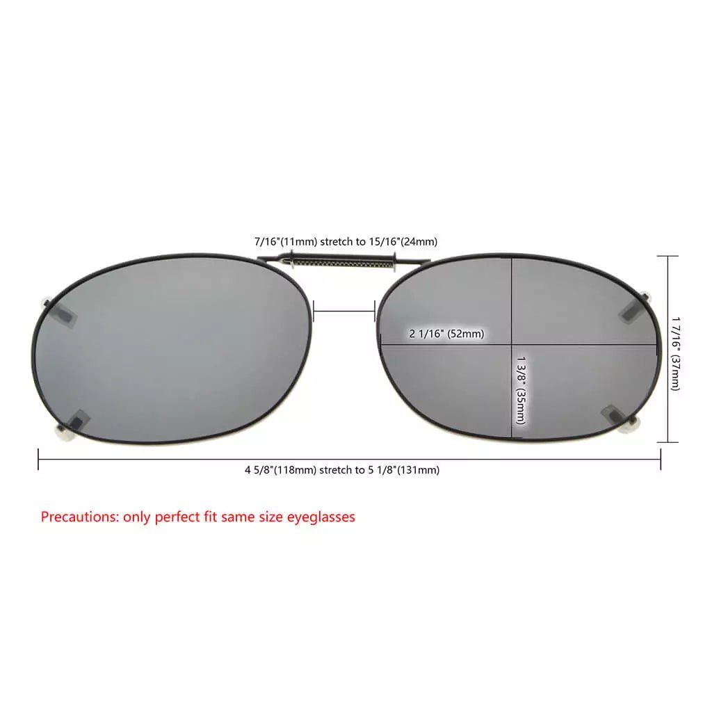 Polarized Lens Clip On Sunglasses For Men