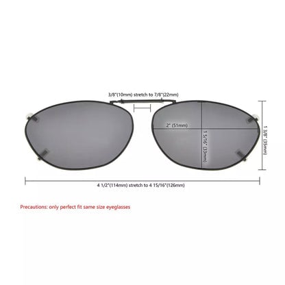 Cgcaz Polarized Clip On Sunglasses