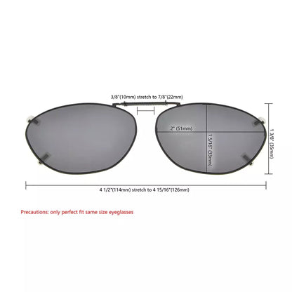 Cgcaz Polarized Clip On Sunglasses