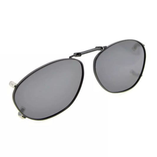 Wire Rims Polarized Lens Clip On Sunglasses Women Men