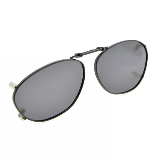 Wire Rims Polarized Lens Clip On Sunglasses Women Men