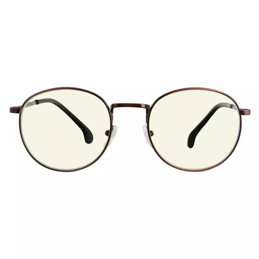 Round Blue Light Blocking Reading Glasses Women Men