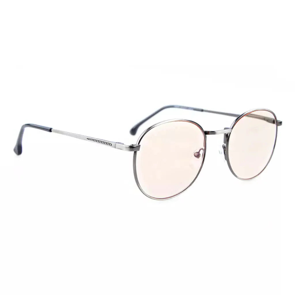 Round Blue Light Blocking Glasses Women Men