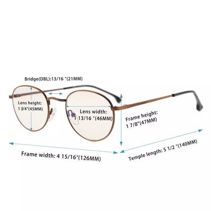 Round Blue Light Blocking Glasses