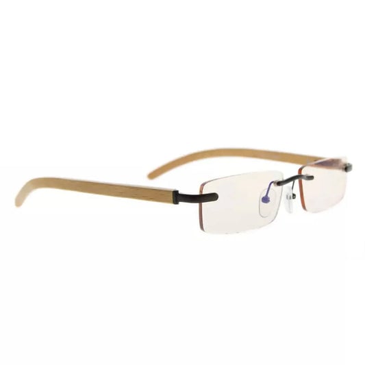 Rimless Blue Light Blocking Glasses Men