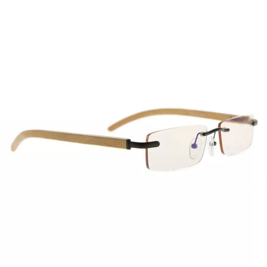 Rimless Blue Light Blocking Glasses Men