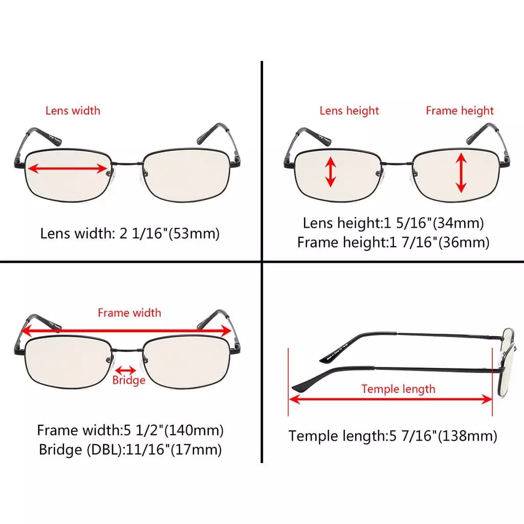 Wirerim Blue Light Blocking Reading Glasses Women Men