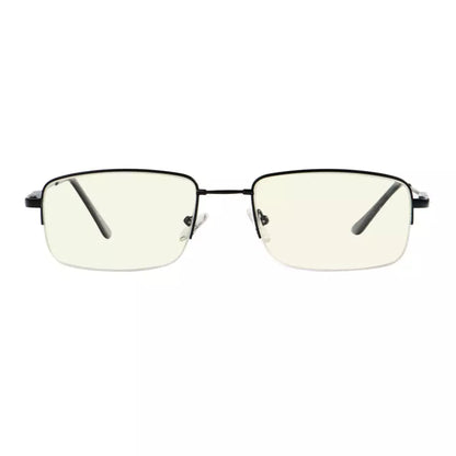 Half-rim Titanium Blue Light Blocking Reading Glasses Men Spring Hinges