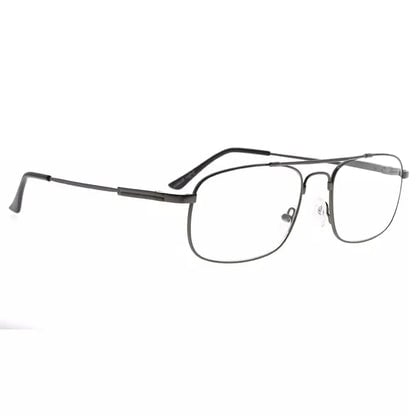 Pilot Wirerim Titanium Blue Light Blocking Reading Glasses Men Spring Hinges