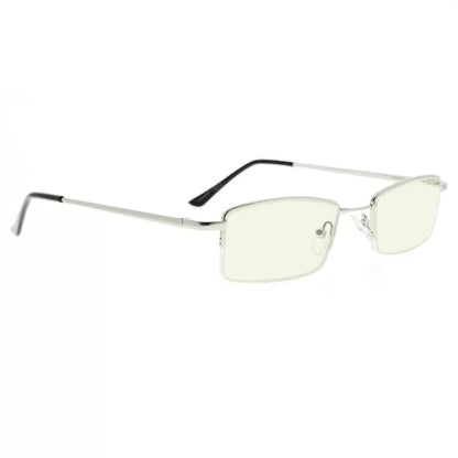 Half-Rim Blue Light Blocking Glasses Men Women