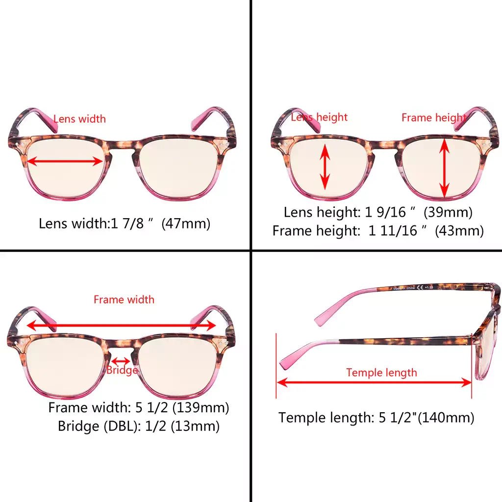 Pattern Blue Light Blocking Reading Glasses Women