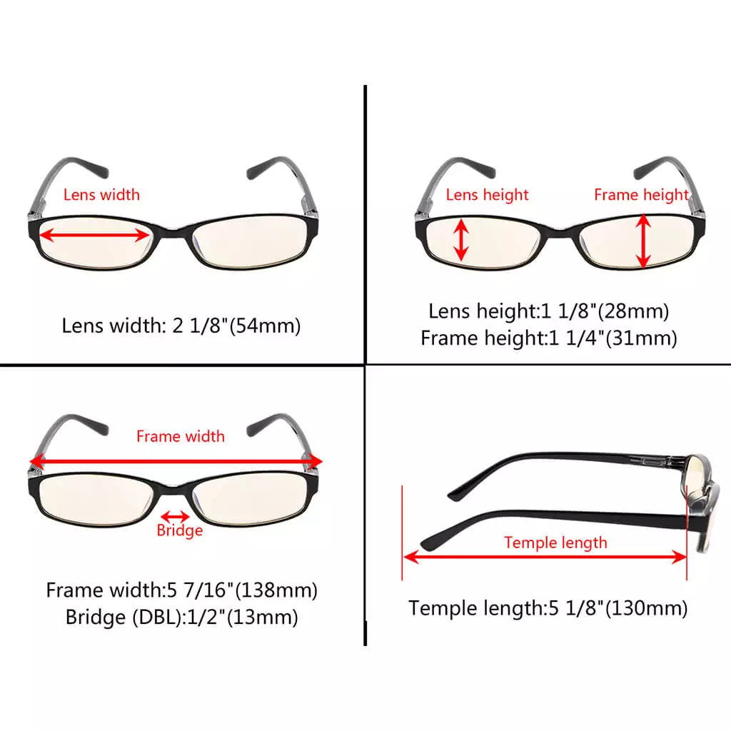 Small Lens Blue Light Blocking Glasses Women