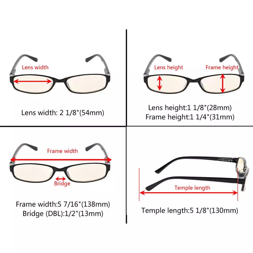 Small Lens Blue Light Blocking Glasses Women