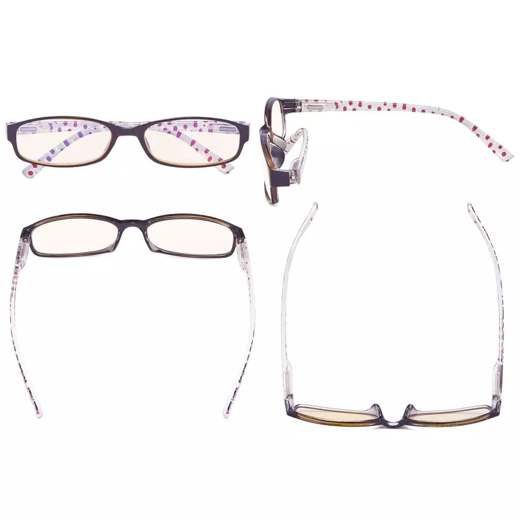 Polka Dots Blue Light Blocking Glasses for Women