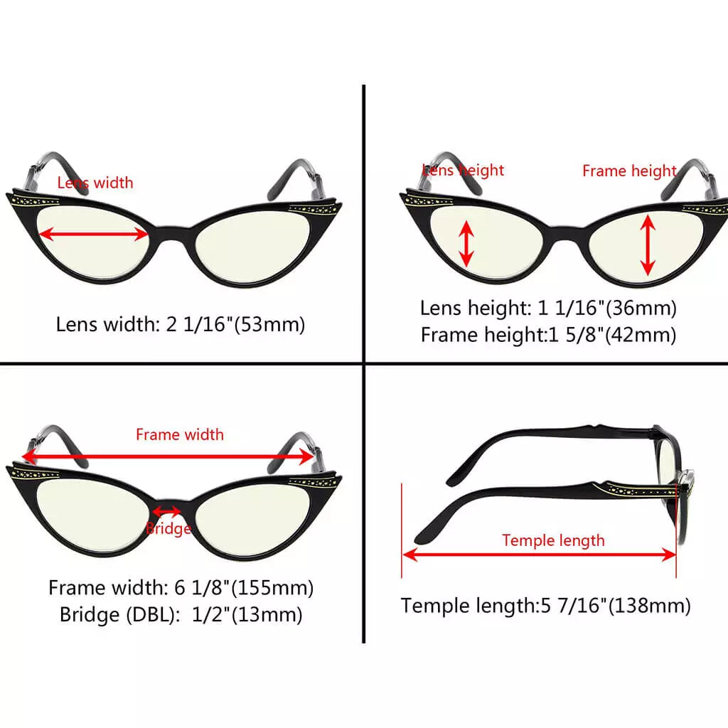 Cat Eye Blue Light Blocking Glasses for Women