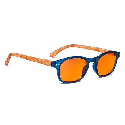Orange Tinted Blue Light Blocking Reading Glasses Women Men