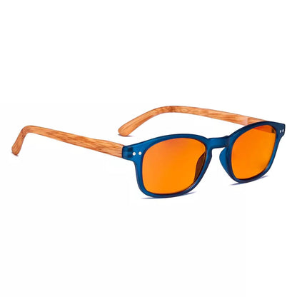 Orange Tinted Blue Light Blocking Reading Glasses Women Men