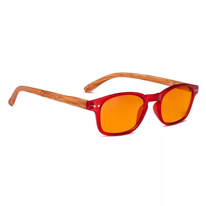 Orange Tinted Blue Light Blocking Reading Glasses Women Men