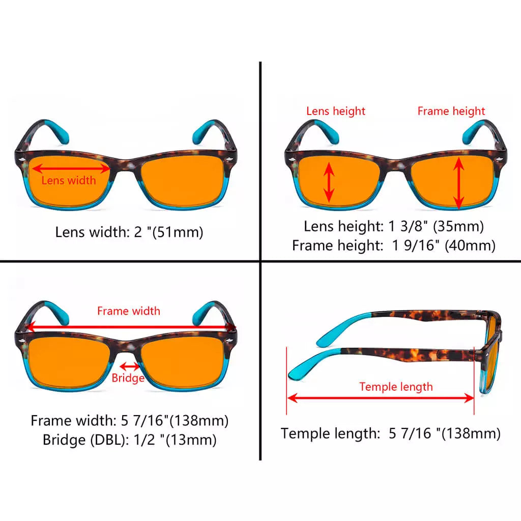 Orange Tinted Blue Light Blocking Glasses for Women