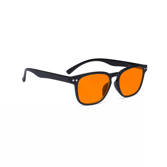 Retro Orange Tinted Blue Light Blocking Reading Glasses Women Men