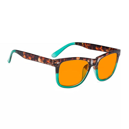 Orange Tinted Blue Light Blocking Glasses Women Men