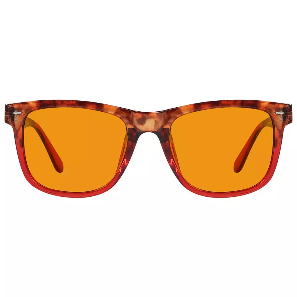Orange Tinted Blue Light Blocking Glasses Women Men