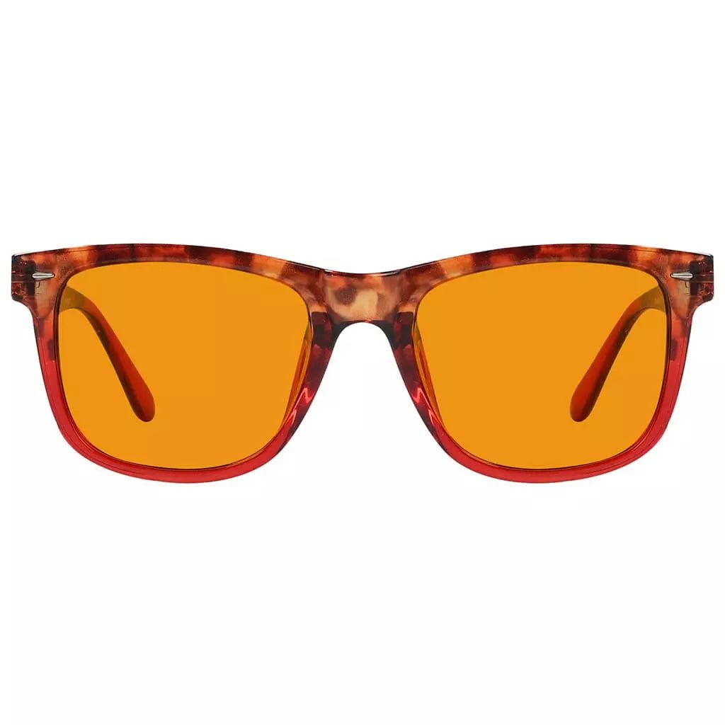 Orange Tinted Blue Light Blocking Glasses Women Men