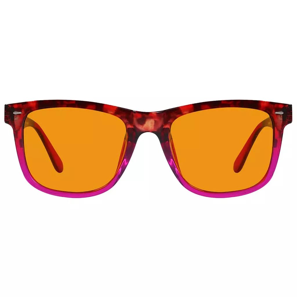 Orange Tinted Blue Light Blocking Glasses Women Men