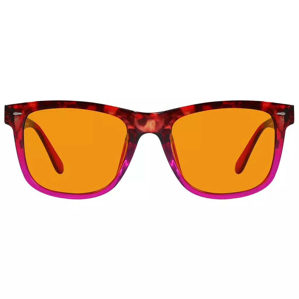 Orange Tinted Blue Light Blocking Glasses Women Men