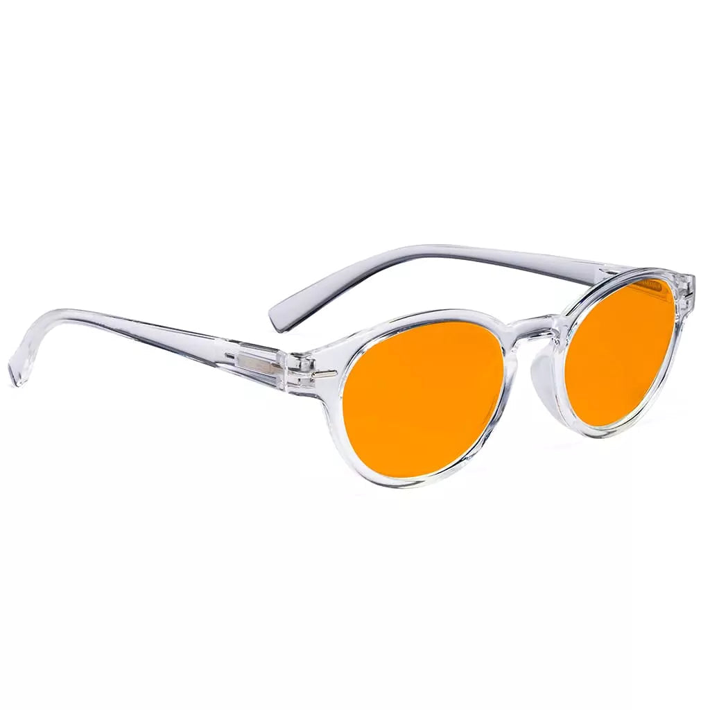 Orange Tinted Blue Light Blocking Reading Glasses Women Men