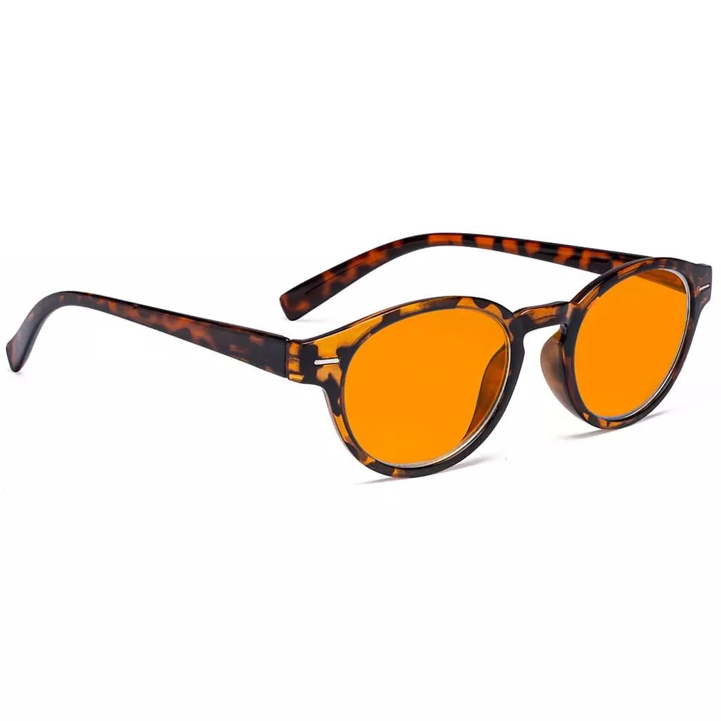 Orange Tinted Blue Light Blocking Glasses Women Men