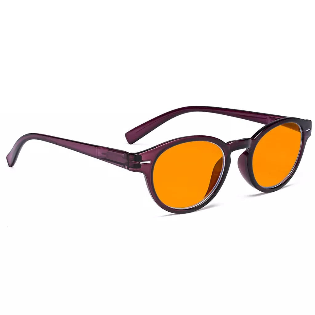 Orange Tinted Blue Light Blocking Glasses Women Men